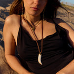 Handmade gold-plated necklace