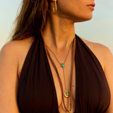 Handmade gold-plated necklace