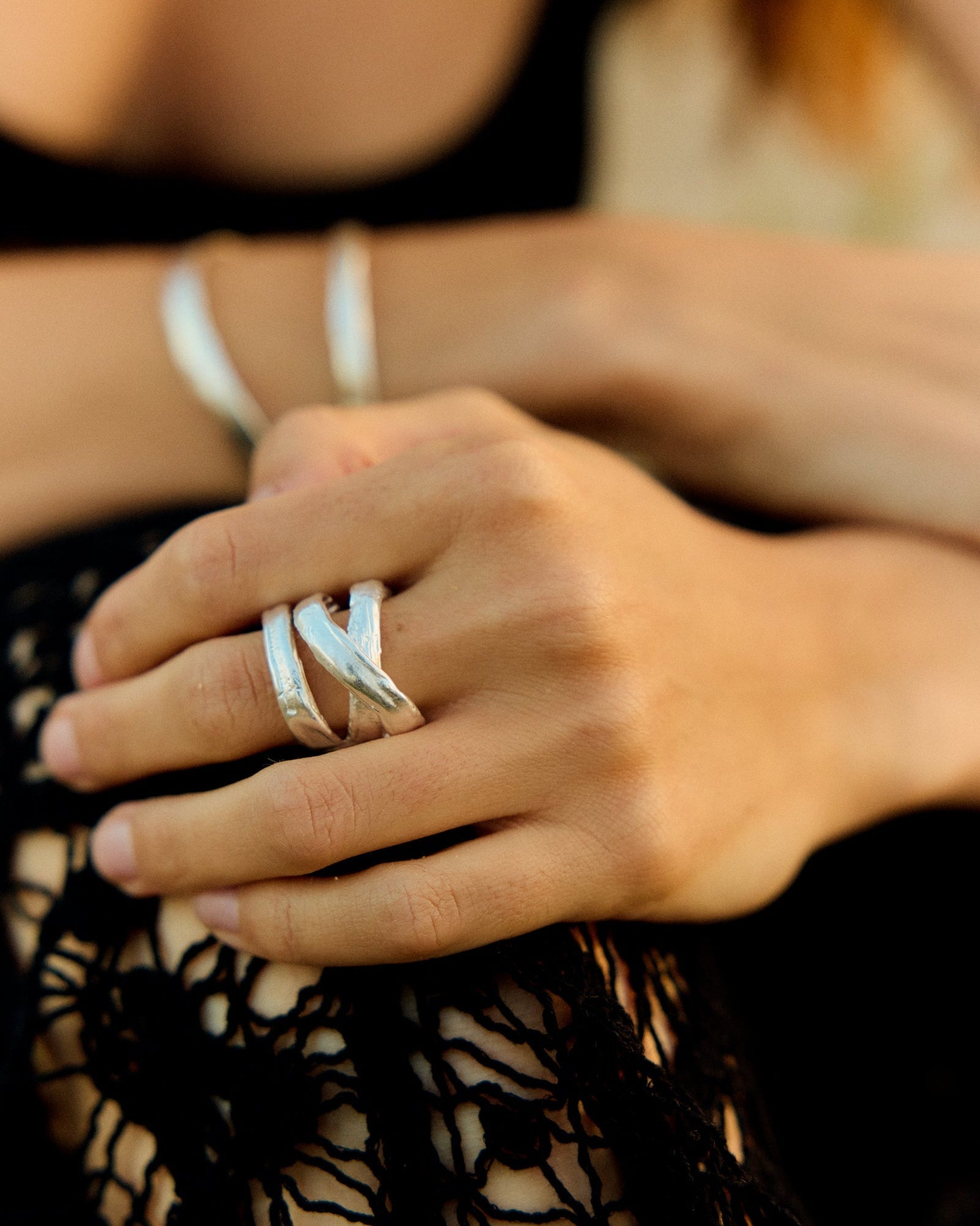 Handmade silver ring
