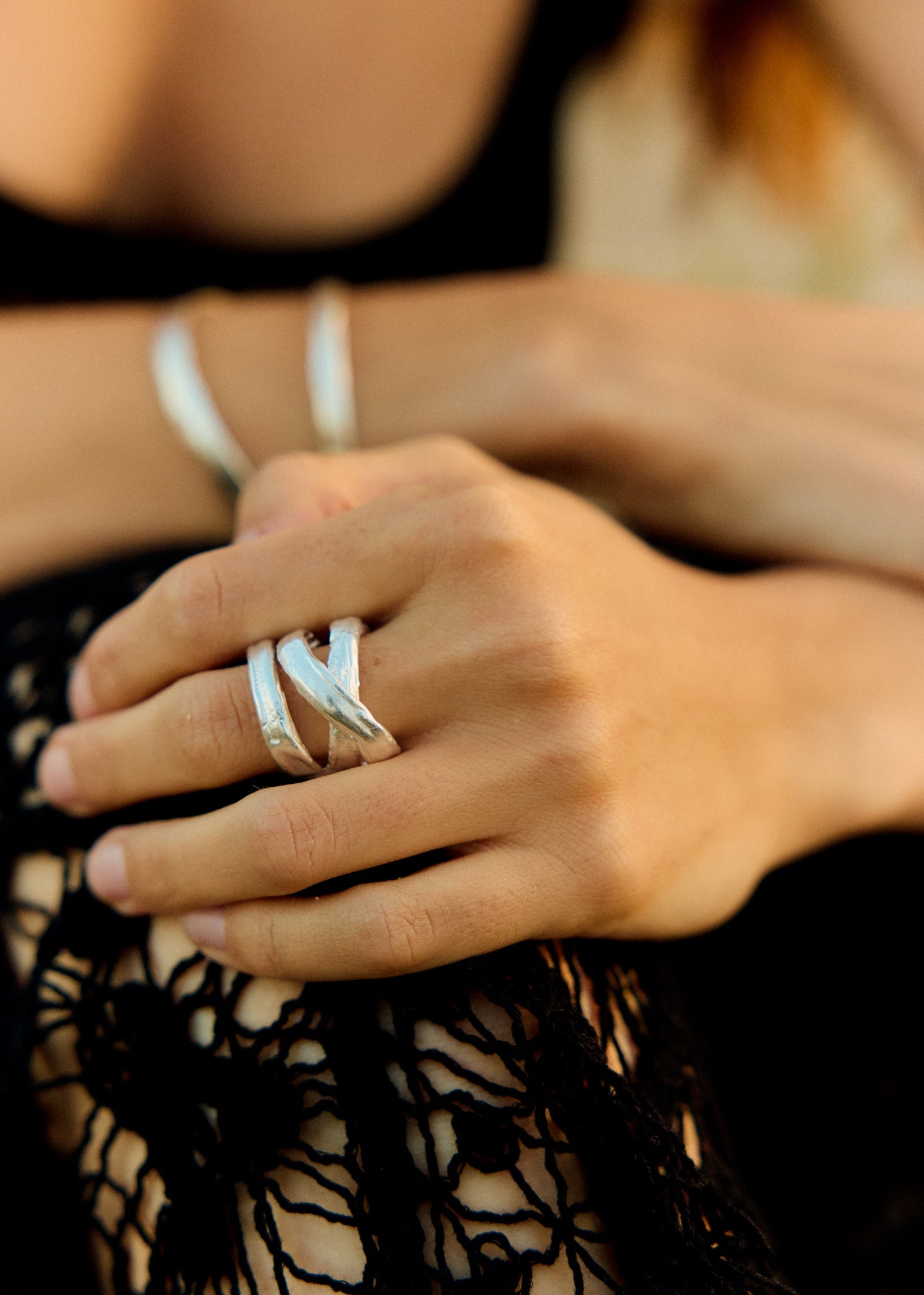 Handmade silver ring