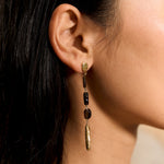 Handmade gold-plated earrings.