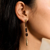 Handmade gold-plated earrings.