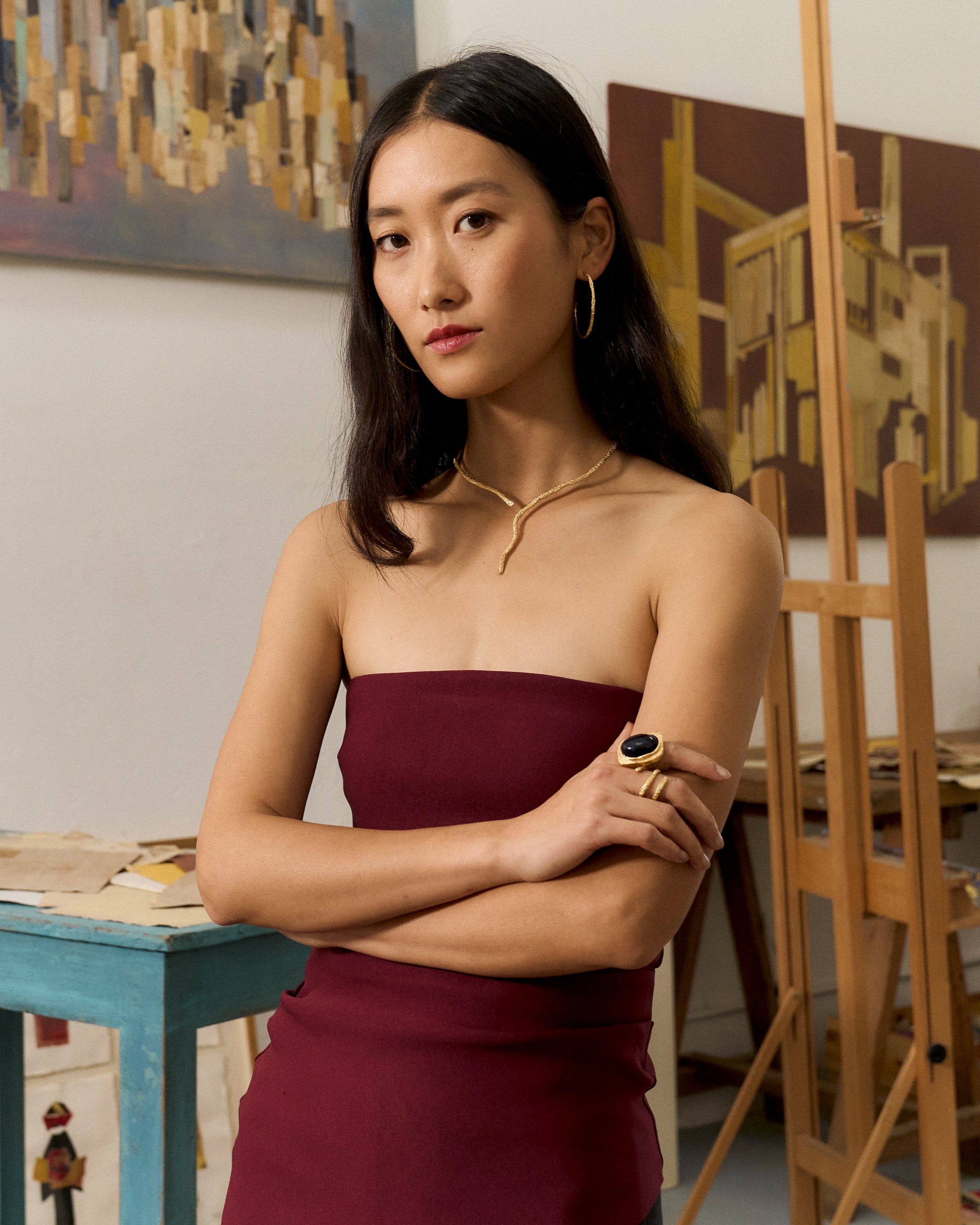 Jewelry handcrafted in Barcelona. Georgia earrings.