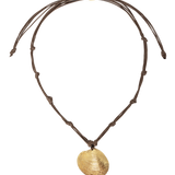 COLLAR SHELL MARRON