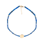 handcfated pendant with lapis lazuli stones